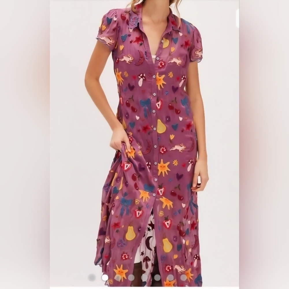FREE PEOPLE Embroidered Dress, Size XS, S, Retail Price $637.00 USD